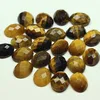 Natural Loose Semi Precious Gemstone Tiger Oval Rose Cut Flat Back