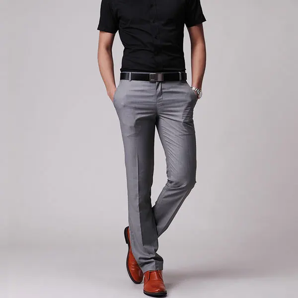 slim cut dress pants