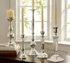 Aclected silver platted candlestick / amethyst candle holder