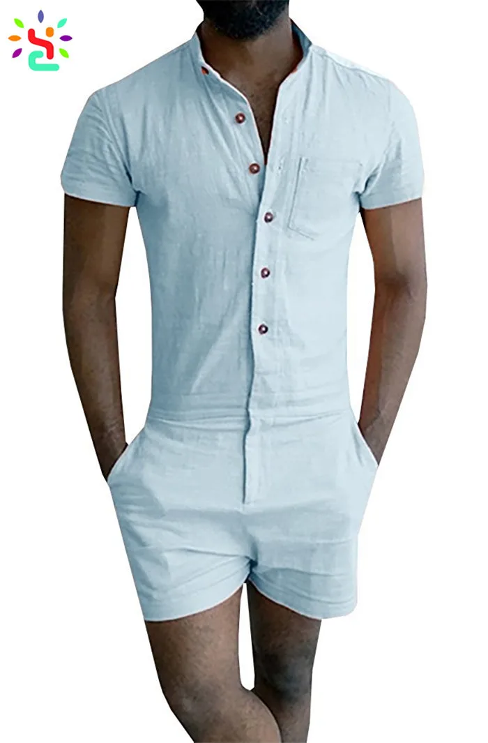 mens slim jumpsuit