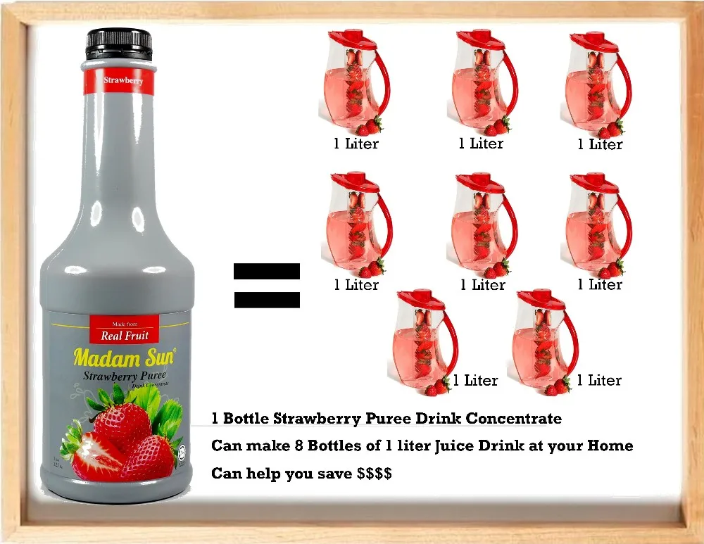 Strawberry Puree Drink Concentrate/strawberry Juice Concentrate