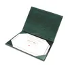Leather folder awards use certificate cover / School graduation custom foldable hot stamping leather certificate cover