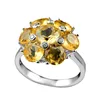 Amazing natural yellow citrine gemstone wholesale jewelry 925 sterling silver prong setting exporter