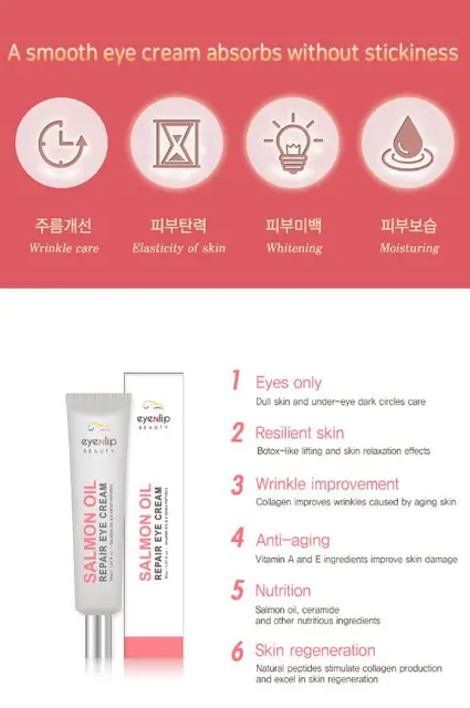 eyenlip salmon oil repair eye cream