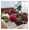 The Great Indian Factory Presents 300 TC Cotton Double 3D Printed Bedsheet (Pack of 1, Multicolor)
