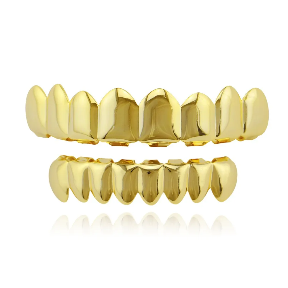 Gold Teeth Jewelry - Hip Hop Braces, Fake Gold Teeth, Metal Teeth Grill
