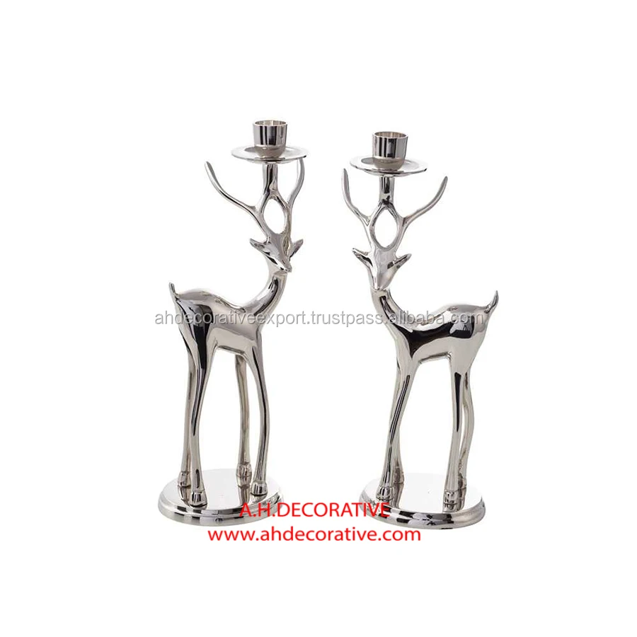 silver metal deer