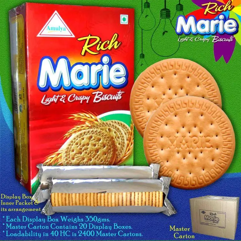 Marie Biscuits 360g Maria Layered Crispiness Dorada Tasty Tea Biscotti