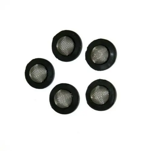 Sellerocity 5 PK Inlet Filter Strainer Screens with 3/4" Hose Size Grommet Seal for Pressure Washer Garden Hose Hookups & Washing Machine Intake Filtration