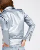 2017 New Arrival Motorcycle Embroidery Leather Jacket for Women Real Leather