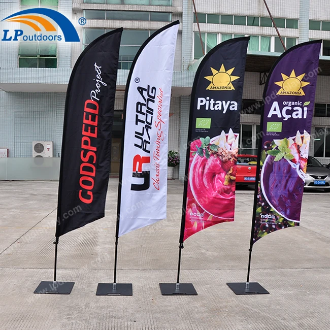 Polyester Promotional Flying Feather Flag Banners Used For