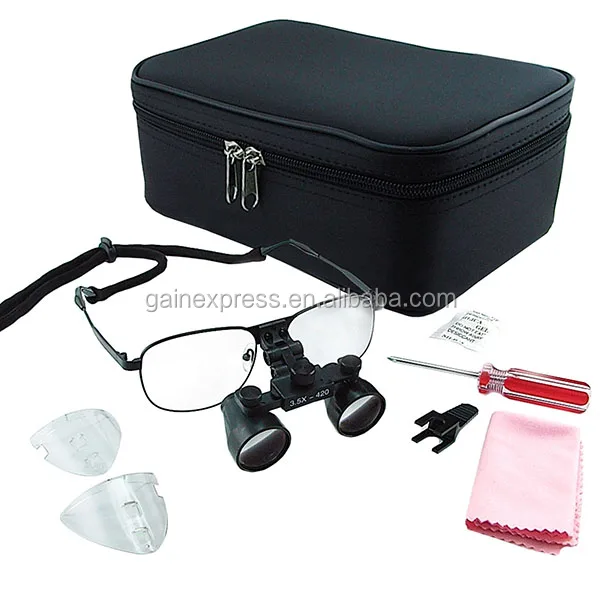 3.5x Magnification Galilean Dental Loupes Surgical Medical Titanium