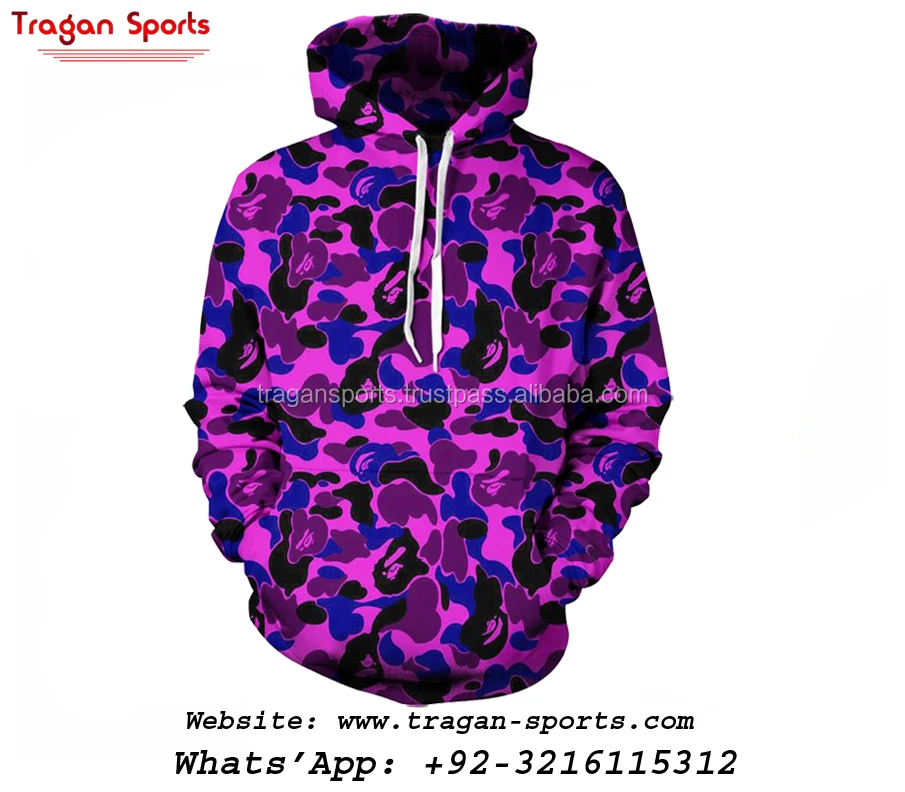 purple camo hoodie