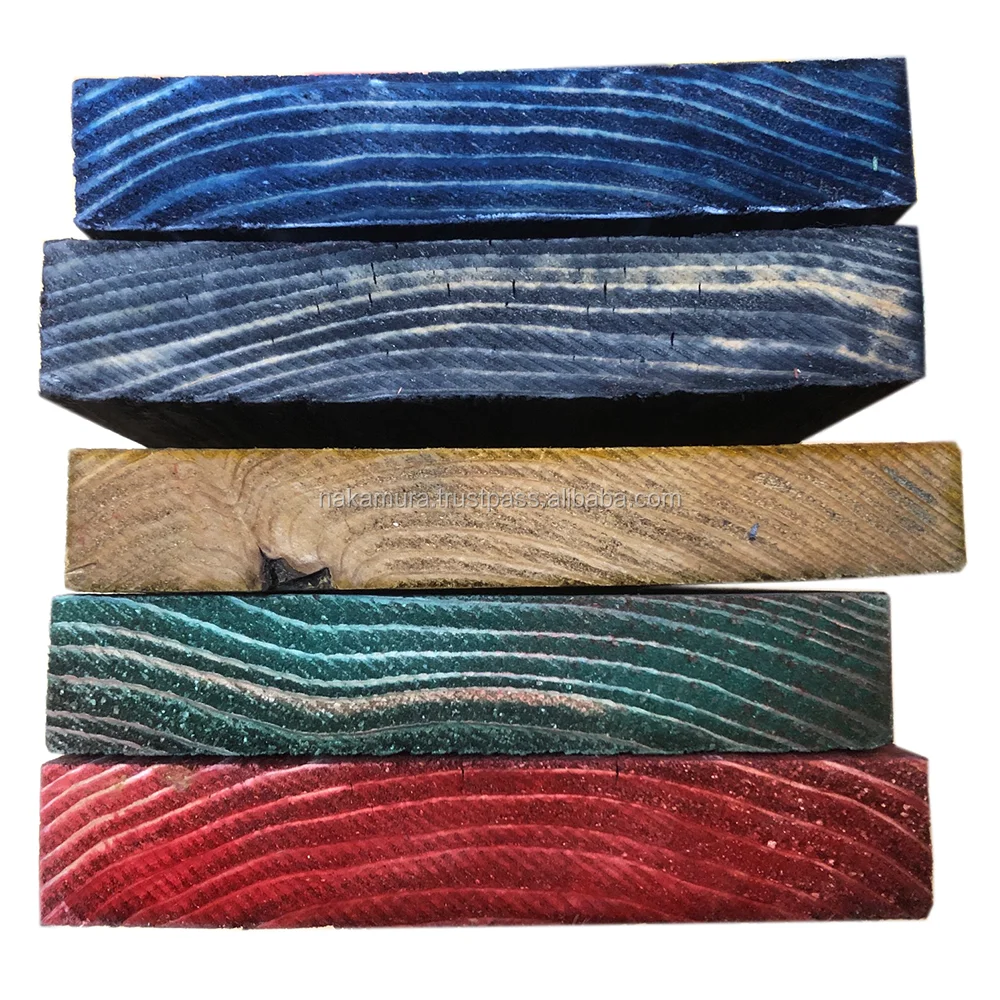 
Beautiful Dye Penetrated Kiri Paulownia Wood Timber / Lumber 