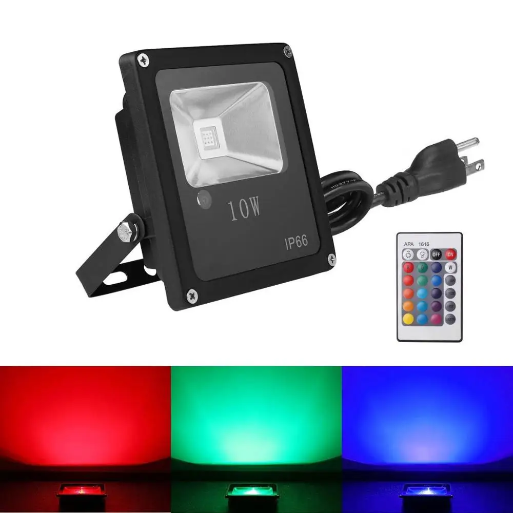 30w Rgb Led Flood Light Fixture Outside Lights Ip66 Waterproof Color