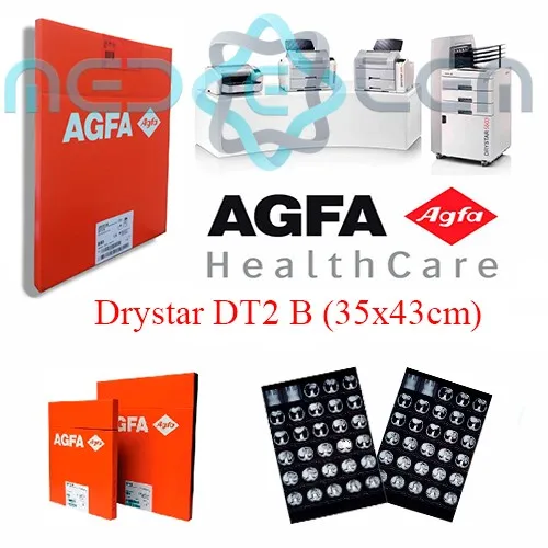 Agfa Film Drystar Dt2 B 35x43 Cm 14x17 In 100 Sheets Medical Xray Film