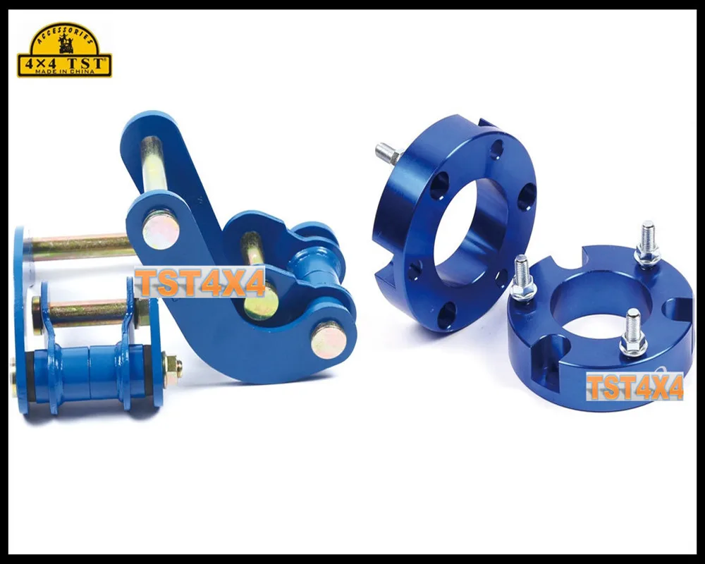 Aluminum Front Strut Spacer And Rear Lift Shackles For Hilux Vigo Revo