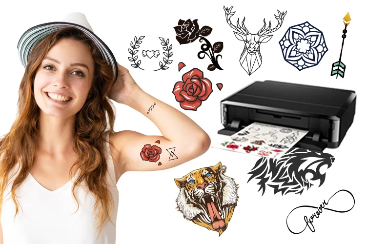 Sticker diy printable fashion tattoo paper