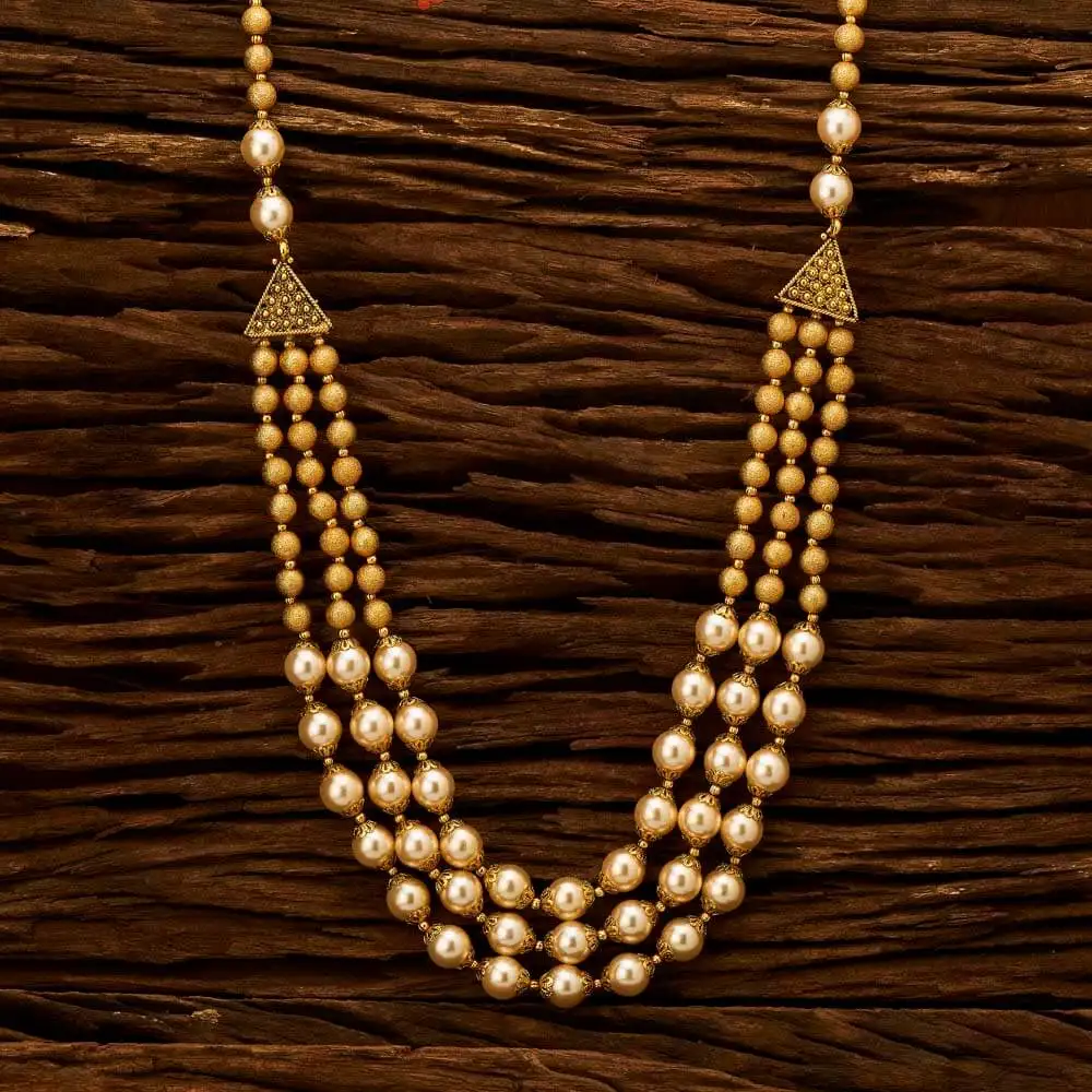 Golden moti mala Clearance