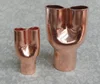 Copper Material and Equal Shape Copper Y Sharp Elbow Fittings