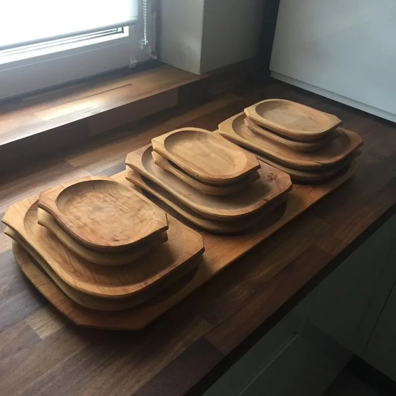 wooden boards for food