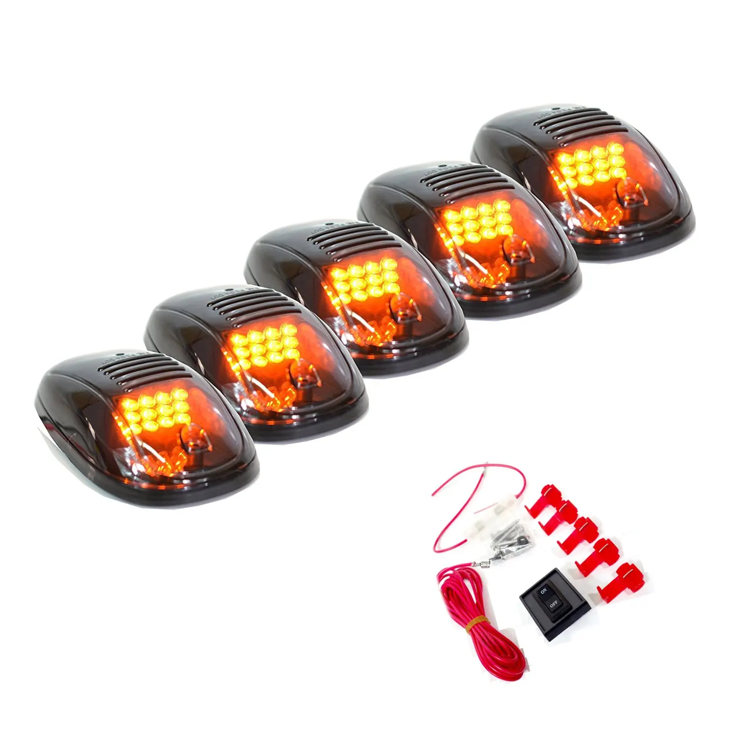 Ram Cab Lights Find Deals On Line At Alibaba Get Quotations 5 Pcs Smoke Lens Covers 16 Amber Led Cab Marker Lights Light For 2003