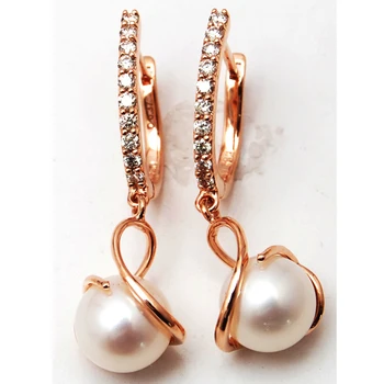 Pearl Dangling Designer Diamond Hoops 18 K Rose Gold Earrings Earring Product On Alibaba Pearl Dangling Designer Diamond Hoops 18 K Rose Gold Earrings Earring Product On Alibaba