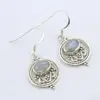 Splendid Rainbow Moonstone earring jewelry wholesaler indian silver jewelry 925 sterling silver earring