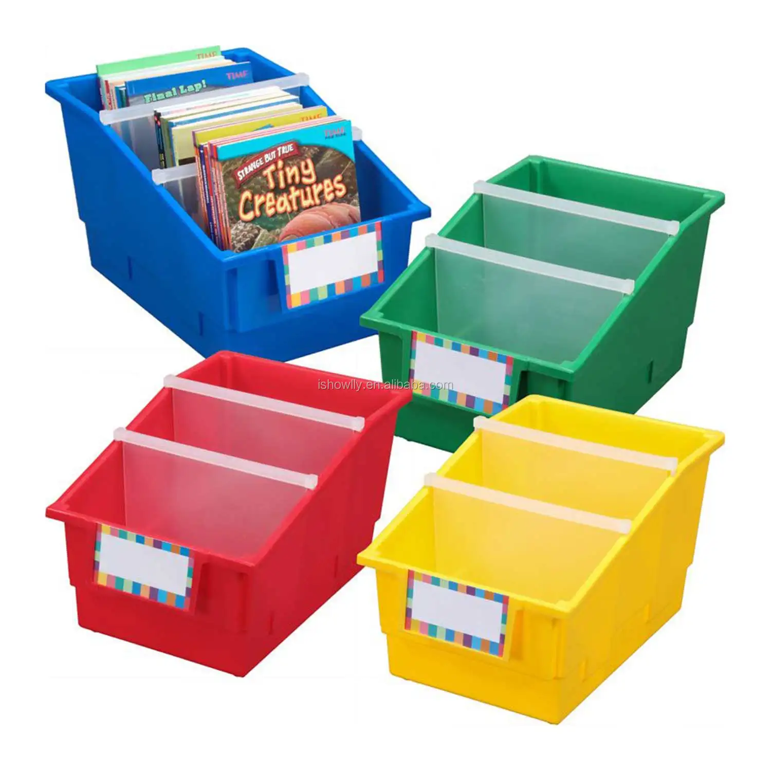 Hot Sale Heavy Duty Plastic Moving Boxes Attached Lid 20 Litre Clear