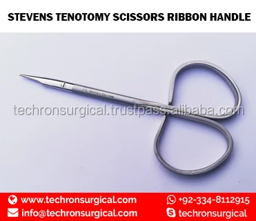 Stevens Scissor Ribbon Handle 10cm Curved - Sharp & Durable