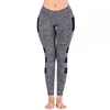 Ladies breathable high snap fashion tights sportswear Yoga Pant