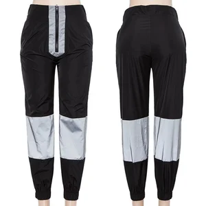 Women Casual Shining Reflective Loose Jogger Pants/Ladies High Visibility 3M Reflective Joggers Pants Women Casual Shining Reflective Loose Jogger Pants/Ladies High Visibility 3M Reflective Joggers Pants