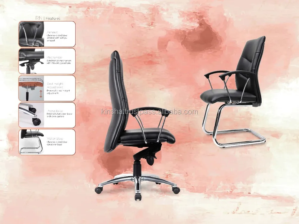 Rino Director Office Leather Arm Chair Malaysia Chrome Base Buy