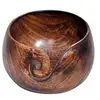 Unique Design Wood Material Wooden Yarn Bowl Holder, Swirling cut Design,Wooden Yarn bowl hand made with Mango wood for knitting