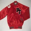 Custom wholesale 100% polyester satin varsity bomber baseball chenille patch Jackets