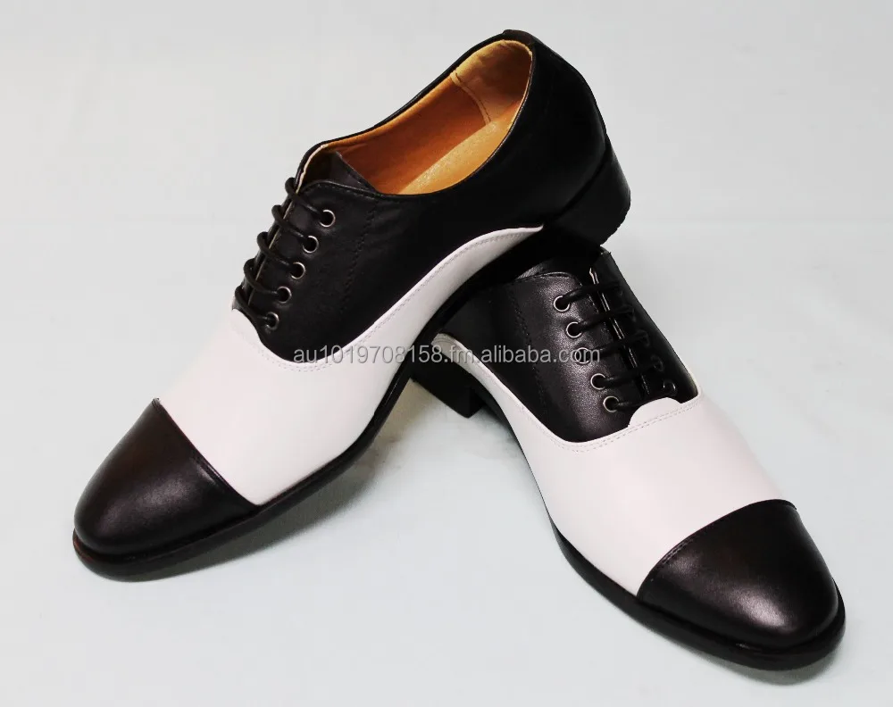 black and white gatsby shoes