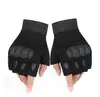 Brussels Sports Adjustable Men's Tactical Gloves Army Knuckles Black Hard Knuckle Sewn in Brass