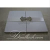 Wedding Box Luxury Silk Folio Wedding Invitation Card White