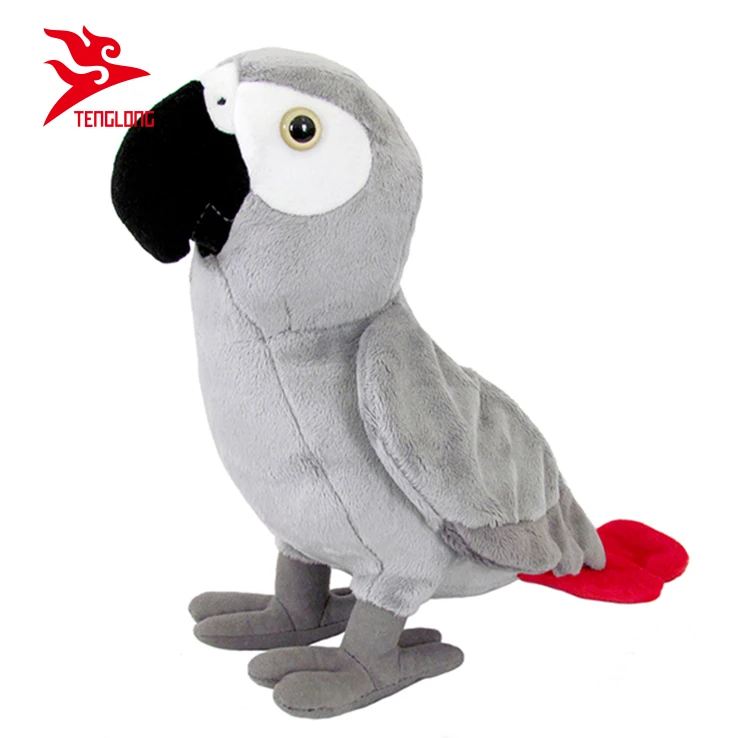 African grey parrot plush best sale