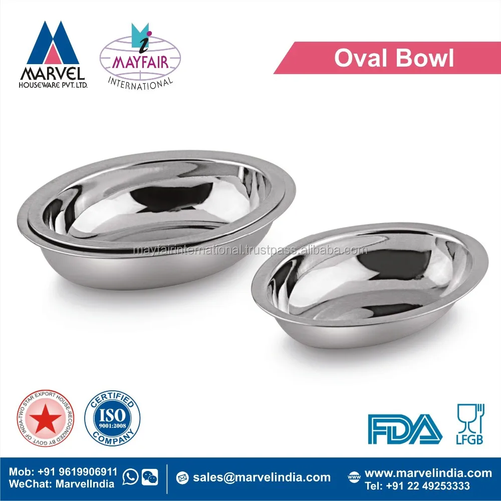 Stainless Steel Oval Bowl Buy Stainless Steel Oval Shape Bowl For