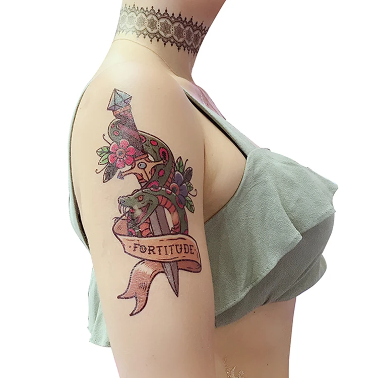 eco-friendly customized design temporary body tattoo stickers