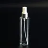 24/410 Neck Empty Tall Slender Cylinder Round Clear Cosmetic 5oz Body Mist PET Plastic Spray 150ml Bottle with Fine Mist Sprayer