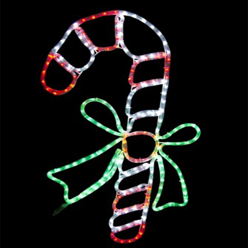 Outdoor Christmas Commercial Led 2d Candy Cane Decorations For Yard ...