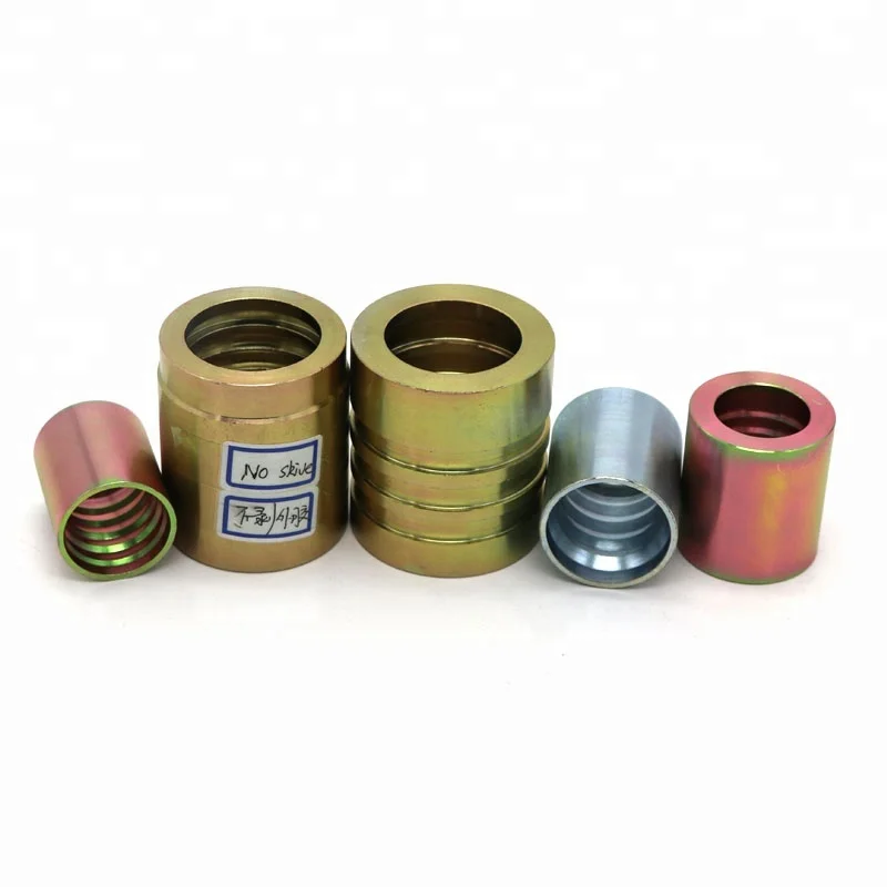 40PCS Reduced Hose Ferrule Set #6#8#10#12 Color Zinc Coating And