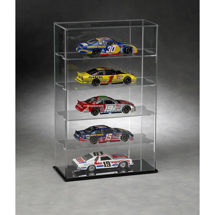 Customized Made Scale Die Cast Acrylic Display Case With Black Bottom
