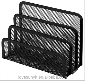 Wire Mesh Desktop Letter Holder 3 Tier Letter Rack Buy Desktop