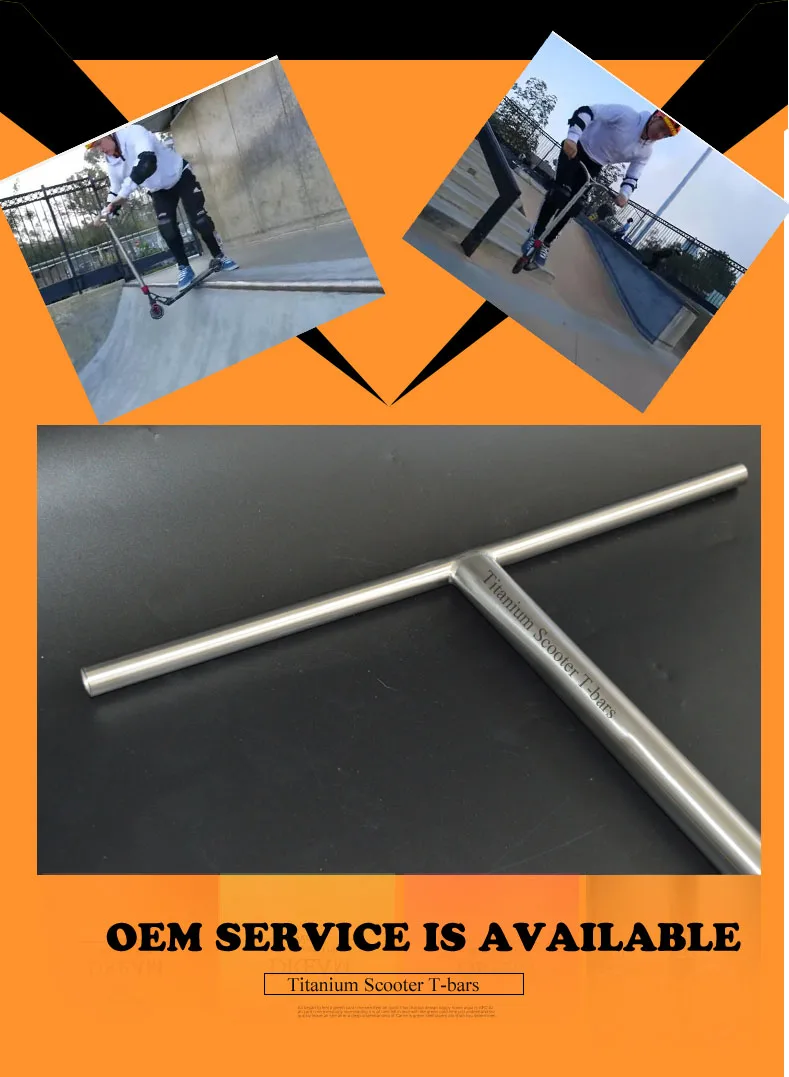 Ultralight Titanium Pro Stunt Scooter Bars Trick Kick Scooter Handlebar