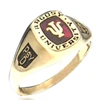 Custom design University Psychology Degree big gold ring
