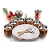 copper and steel combo hollow ware