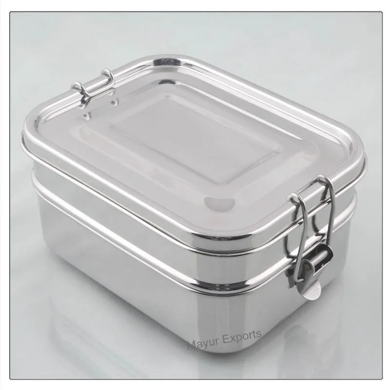 Stainless Steel Leak Proof Rectangular Lunch Box - Buy Stainless Steel 